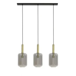 Light & Living Hanglamp Lekar Goud - 3 x E27 - 100 cm breed