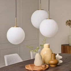 Light & Living Hanglamp Medina Wit - E27 - Ø 30 cm