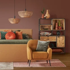 Light & Living Hanglamp Milan Naturel - E27 - Ø 50 cm