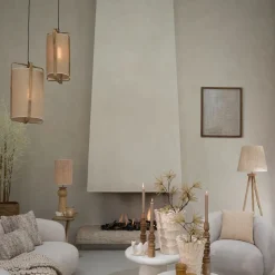 Light & Living Hanglamp Sendai Zand - E27 - Ø 27 cm