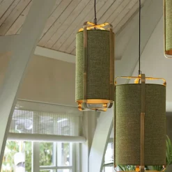 Light & Living Hanglamp Sendai Groen - E27 - Ø 27 cm