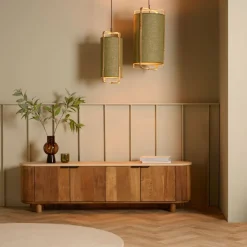 Light & Living Hanglamp Sendai Groen - E27 - Ø 37 cm