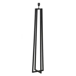 Light & Living Lampenvoet Miley Zwart - E27 - 130 cm hoog