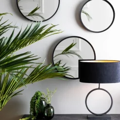Light & Living Lampenvoet Liva Zwart - E27 - 42 cm hoog