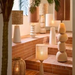 Light & Living Lampenvoet Yelos Creme - E27 - 35 cm hoog
