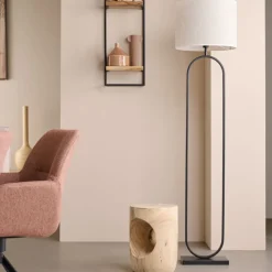 Light & Living Lampenvoet Jamiri Zwart - E27 - 142 cm hoog