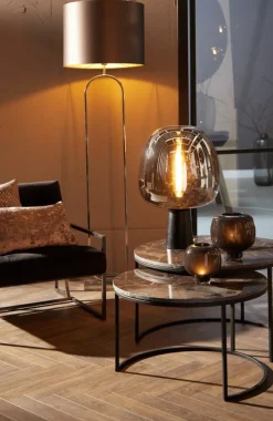 Light & Living Lampenvoet Jamiri Zwart - E27 - 142 cm hoog