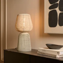 Light & Living Tafellamp Aboso Crème - E27 - 54 cm hoog