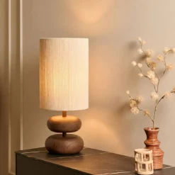 Light & Living Tafellamp Danialo Bruin - E27 - 51 cm hoog