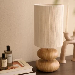 Light & Living Tafellamp Danialo Naturel - E27 - 51 cm hoog