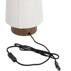 Light & Living Tafellamp Howie Crème - E27 - 42 cm hoog