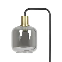 Light & Living Tafellamp Lekar Zwart - E27 - 58 cm hoog