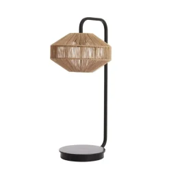 Light & Living Tafellamp Lyra Naturel - E27 - 60 cm hoog