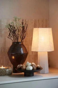 Light & Living Tafellamp Musabo Wit - E27 - 49 cm hoog