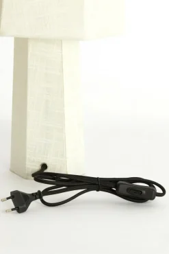 Light & Living Tafellamp Musabo Wit - E27 - 49 cm hoog