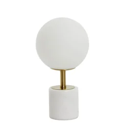 Light & Living Tafellamp Medina Wit - E27 - 35 cm hoog