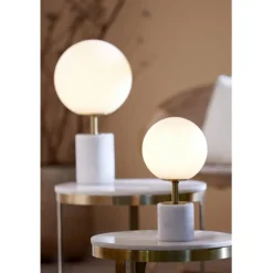 Light & Living Tafellamp Medina Wit - E27 - 35 cm hoog