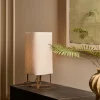 Light & Living Tafellamp Wyn Crème / Bruin - E27 - 51 cm hoog