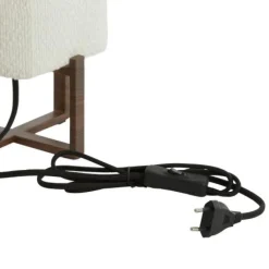 Light & Living Tafellamp Wyn Crème / Bruin - E27 - 51 cm hoog