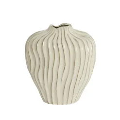 Light & Living Vaas Vechhia Crème - 35 cm hoog
