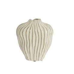Light & Living Vaas Vechhia Crème - 25 cm hoog