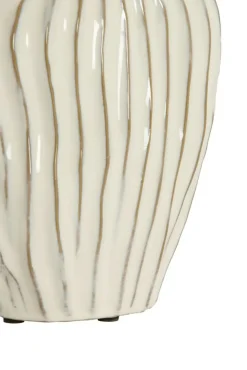 Light & Living Vaas Vechhia Crème - 25 cm hoog