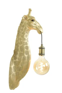 Light & Living Wandlamp Giraffe Goud - E27 - 61 cm hoog
