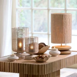 Light& Living Lampenvoet Eboli Naturel - E27 - 9 cm hoog