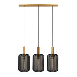 Lucide Hanglamp Corina Zwart - 3 x E27 - 90 cm breed