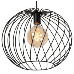 Lucide Hanglamp Danza Zwart - E27 - Ø 40 cm