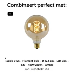 Lucide Hanglamp Julius Zwart - E27 - Ø 40 cm