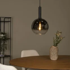 Lucide Hanglamp Marius Zwart - E27 - Ø 30 cm