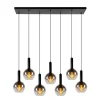 Lucide Hanglamp Marius Zwart - 7 x E27 - 130 cm breed