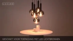 Lucide Hanglamp Marius Zwart - 5 x E27 - Ø 55 cm