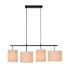 Lucide Hanglamp Maya Beige - 4 x E27 - 107 cm breed