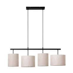 Lucide Hanglamp Maya Beige - 4 x E27 - 107 cm breed