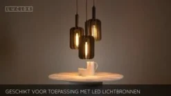 Lucide Hanglamp Rafal Grijs - 3 x E27 - Ø 50 cm