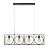 Lucide Hanglamp Suus Zwart - 4 x E27 - 108 cm breed