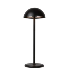 Lucide Oplaadbare Tafellamp Joy Zwart - LED - 32 cm hoog