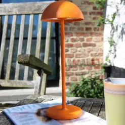 Lucide Oplaadbare Tafellamp Joy Oranje - LED - 32 cm hoog