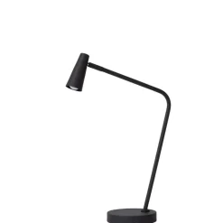 Lucide Oplaadbare Tafellamp Stirling Zwart - LED - 48 cm hoog