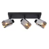 Lucide Plafondspot Alion Zwart - 3 x E14 - 38x10 cm