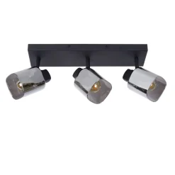 Lucide Plafondspot Alion Zwart - 3 x E14 - 38x10 cm