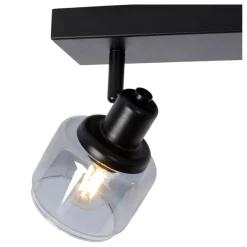 Lucide Plafondspot Bjorn Zwart - 2 x E14 - 30 cm breed