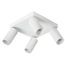 Lucide Plafondspot Clubs Wit - 4 x GU10 - 24x24 cm