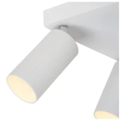 Lucide Plafondspot Clubs Wit - 4 x GU10 - 24x24 cm