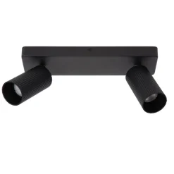 Lucide Plafondspot Clubs Zwart - 2 x GU10 - 31x9 cm