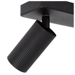Lucide Plafondspot Clubs Zwart - 2 x GU10 - 31x9 cm