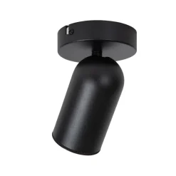 Lucide Plafondspot Punch Zwart - GU10 - Ø 10 cm