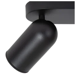 Lucide Plafondspot Punch Zwart - 2 x GU10 - 63 cm breed
